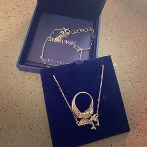 Swarovski dolphin necklace & ring